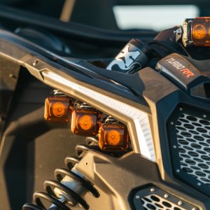 Can-Am Maverick X3 Revolve Pod Lights - Rigid Industries - Revolve Headlight Kit - `17-`27 Can-Am Maverick X3 Revolve Pod Lights - Rigid Industries - Revolve Headlight Kit - `17-`27